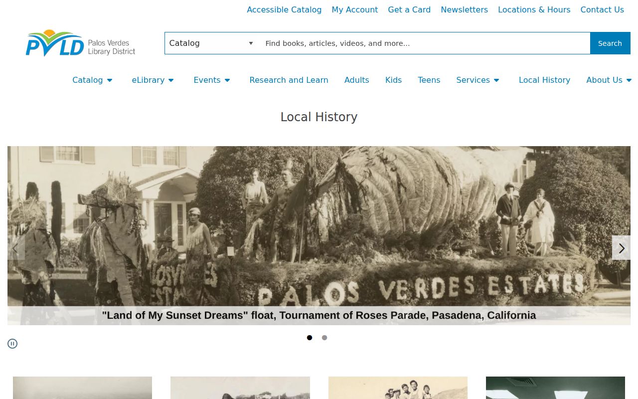 Rancho Palos Verdes residents directory Palos Verdes Local History Center