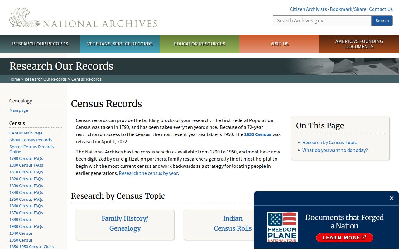 Rancho Palos Verdes previous residents research source for National Archives census schedules